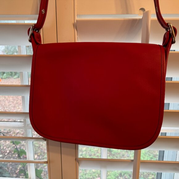 Coach Patricia Saddle Bag Red F88145 - Picture 2 of 9